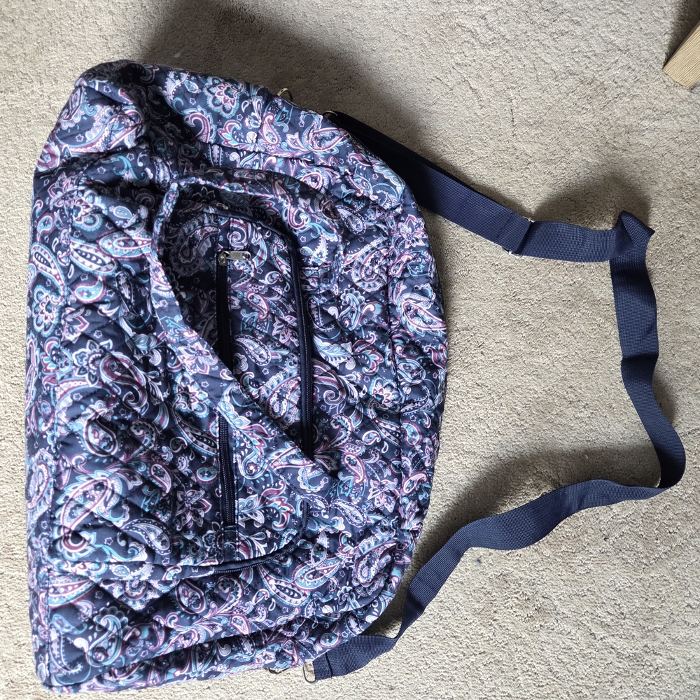 Elegant Quilted Paisley Travel Bag